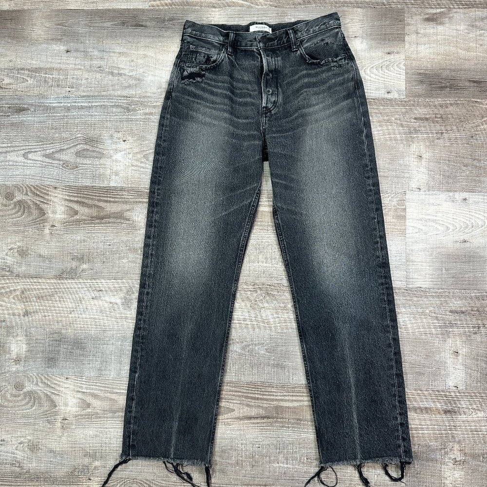 Moussy Black Vintage Jeans Howa Women’s 29 X 29" Distressed Made in Japan
